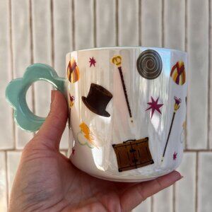 Magenta Willy Wonka Hot Chocolate Shiny Finish Porcelain Mug